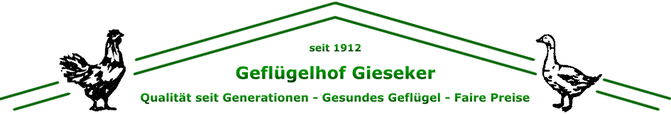 Geflügelvertrieb und Geflügelverkauf vom Geflügelhof Gieseker Uckermark